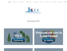 Tablet Screenshot of itek.edu.ec